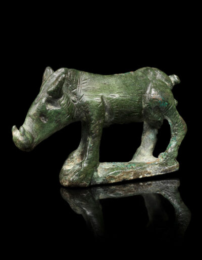 A Romano-Celtic bronze boar (circa 1st Century A.D.) Dutch private collection