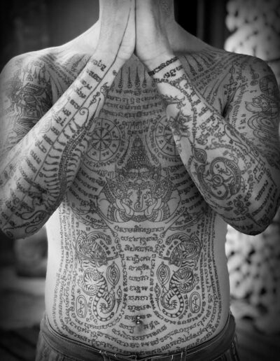 Large Sak Yant traditional tattoo done by Ajahnman @ajahnman
