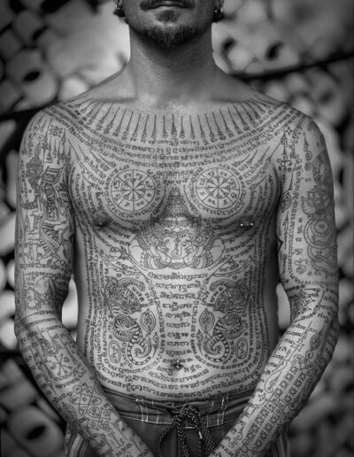 Large Sak Yant traditional tattoo done by Ajahnman @ajahnman